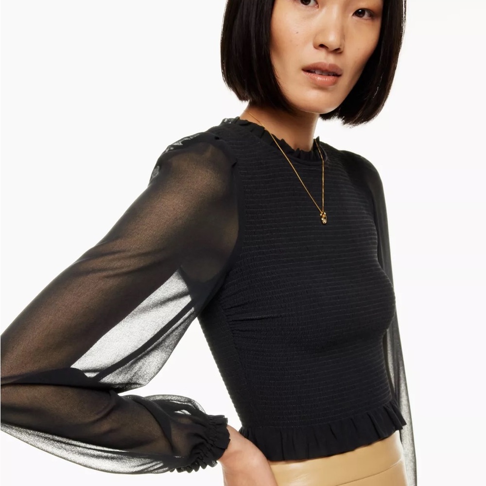 Black Aritzia Wilfred Tempest Blouse XS (Worn Once)